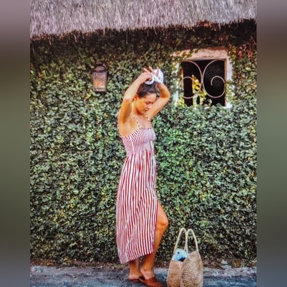 Faithfull the Brand Dresses & Skirts - Anthropologie Faithfull The Brand 6 Suki Smocked Zeus Stripe Midi Dress